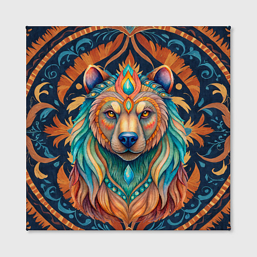 Картина квадратная Медведь шаман тотемное животное / 3D-принт – фото 2