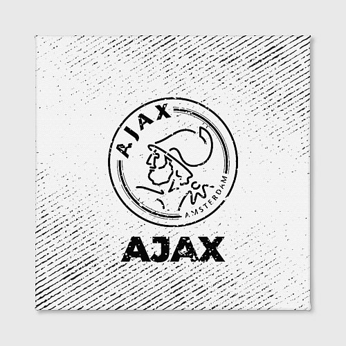 Картина квадратная Ajax с потертостями на светлом фоне / 3D-принт – фото 2