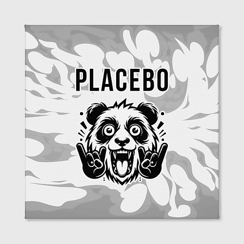 Картина квадратная Placebo рок панда на светлом фоне / 3D-принт – фото 2