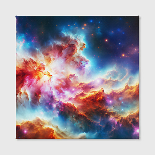 Картина квадратная The cosmic nebula / 3D-принт – фото 2