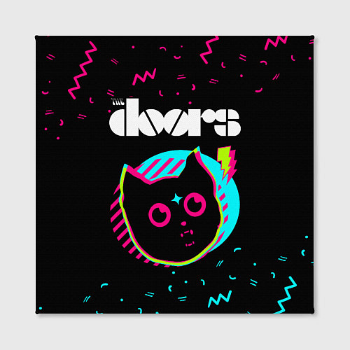 Картина квадратная The Doors - rock star cat / 3D-принт – фото 2