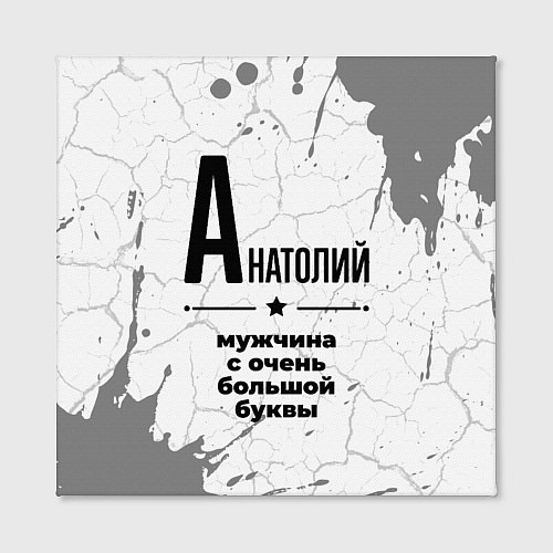 Картина квадратная Анатолий мужчина ну с очень большой буквы / 3D-принт – фото 2