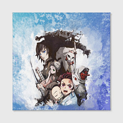 Холст квадратный Персонажи- Клинок, рассекающий демонов, цвет: 3D-принт — фото 2