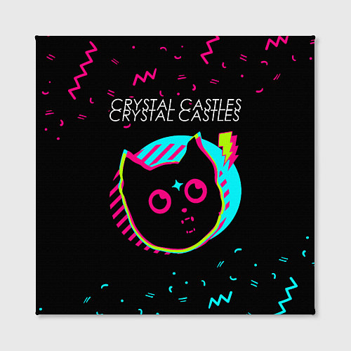 Картина квадратная Crystal Castles - rock star cat / 3D-принт – фото 2