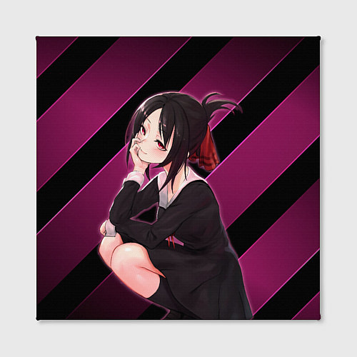 Картина квадратная Кагуя из Kaguya sama wa Kokurasetai / 3D-принт – фото 2
