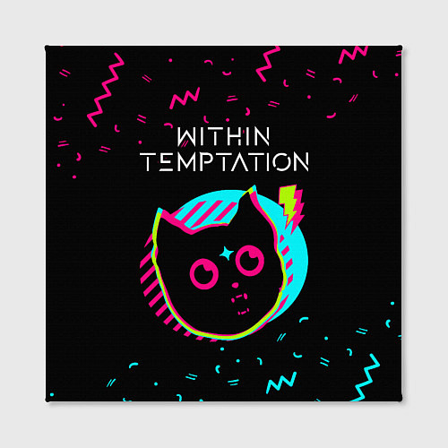 Картина квадратная Within Temptation - rock star cat / 3D-принт – фото 2