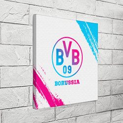 Холст квадратный Borussia neon gradient style, цвет: 3D-принт — фото 2