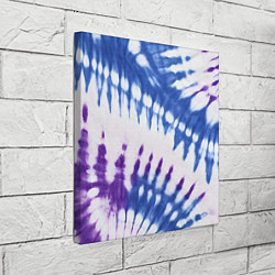 Холст квадратный Сине-фиолетовый узор тай дай, цвет: 3D-принт — фото 2