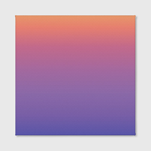 Картина квадратная Градиент закатное небо желтый фиолетовый / 3D-принт – фото 2