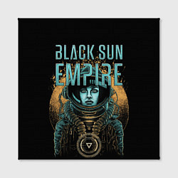 Холст квадратный Black sun empire - neurofunk, цвет: 3D-принт — фото 2