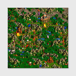 Холст квадратный Карта из Героев 3, цвет: 3D-принт — фото 2