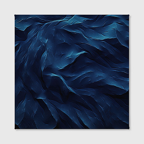 Картина квадратная Синие глубокие абстрактные волны / 3D-принт – фото 2