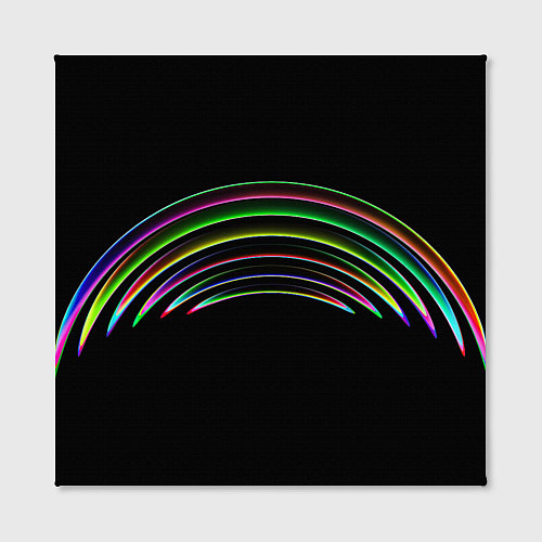 Картина квадратная Радужные линии / 3D-принт – фото 2