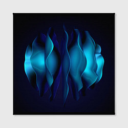 Холст квадратный Объемные пластины шаром, цвет: 3D-принт — фото 2