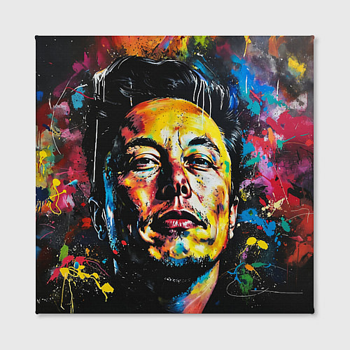 Картина квадратная Граффити портрет Илона Маска / 3D-принт – фото 2