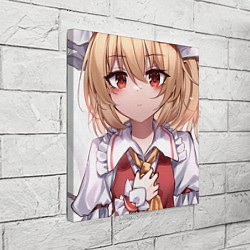 Холст квадратный Touhou Project Flandre милая улыбка, цвет: 3D-принт — фото 2