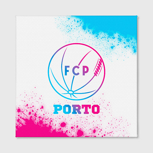 Картина квадратная Porto neon gradient style / 3D-принт – фото 2