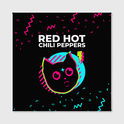 Картина квадратная Red Hot Chili Peppers - rock star cat / 3D-принт – фото 2