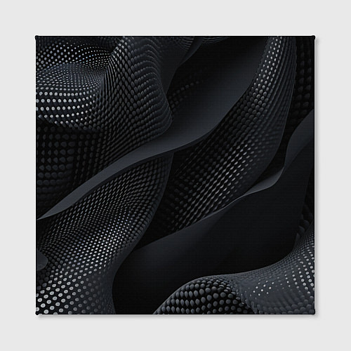 Картина квадратная Черная геометрическая материя / 3D-принт – фото 2