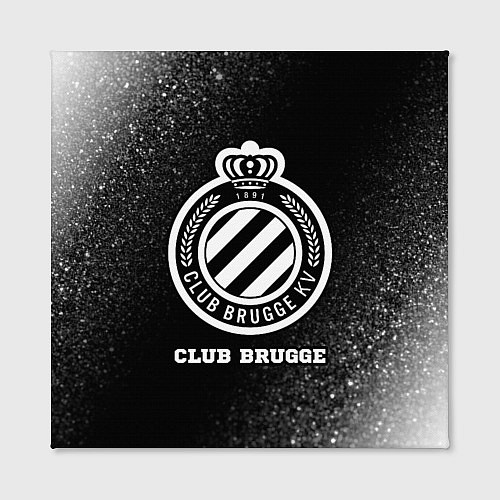 Картина квадратная Club Brugge sport на темном фоне / 3D-принт – фото 2