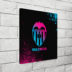 Холст квадратный Valencia - neon gradient, цвет: 3D-принт — фото 2