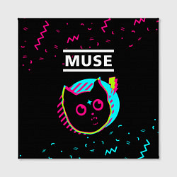 Холст квадратный Muse - rock star cat, цвет: 3D-принт — фото 2