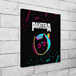 Холст квадратный Pantera - rock star cat, цвет: 3D-принт — фото 2