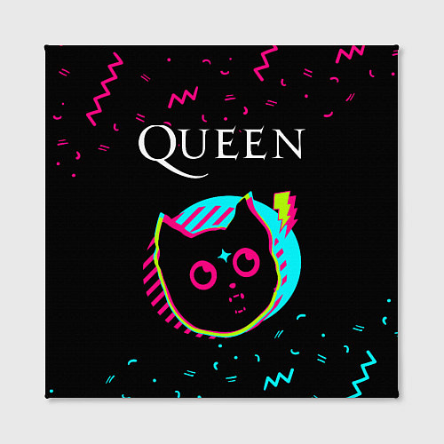 Картина квадратная Queen - rock star cat / 3D-принт – фото 2