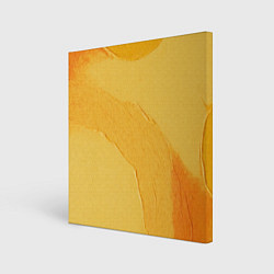 Холст квадратный Желтая краска, цвет: 3D-принт