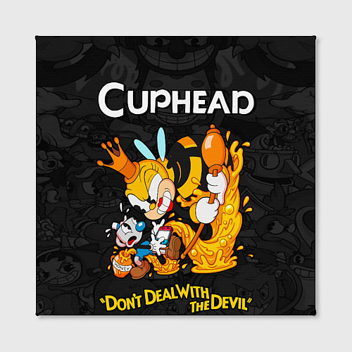 Картина квадратная Cuphead - dont deal with the devil / 3D-принт – фото 2