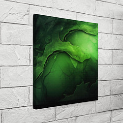 Холст квадратный Зеленая яркая абстрактная текстура, цвет: 3D-принт — фото 2