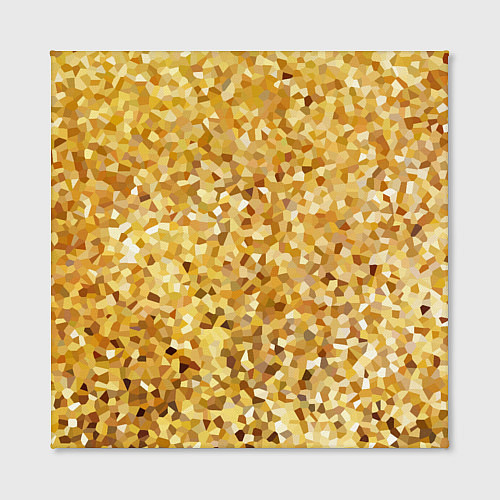 Картина квадратная Золотая мелкая мозаика / 3D-принт – фото 2