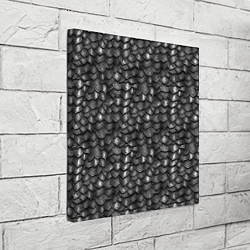 Холст квадратный Железная броня текстура, цвет: 3D-принт — фото 2