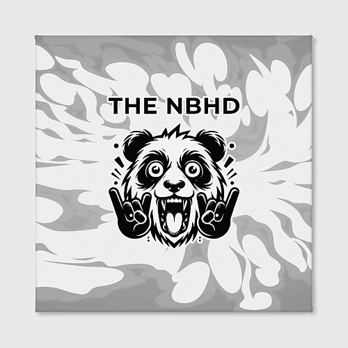 Картина квадратная The Neighbourhood рок панда на светлом фоне / 3D-принт – фото 2