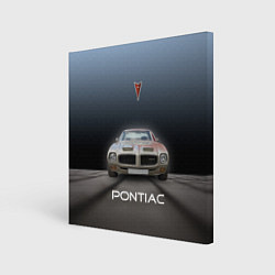 Холст квадратный Американский масл-кар Pontiac, цвет: 3D-принт