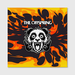 Холст квадратный The Offspring рок панда и огонь, цвет: 3D-принт — фото 2