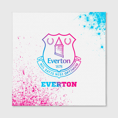 Картина квадратная Everton neon gradient style / 3D-принт – фото 2