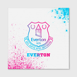 Холст квадратный Everton neon gradient style, цвет: 3D-принт — фото 2