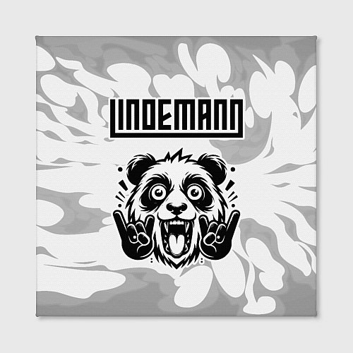Картина квадратная Lindemann рок панда на светлом фоне / 3D-принт – фото 2