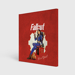 Холст квадратный Fallout - Lucy, цвет: 3D-принт