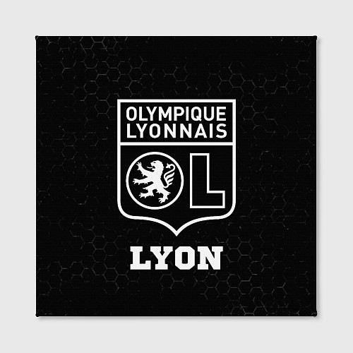 Картина квадратная Lyon sport на темном фоне / 3D-принт – фото 2