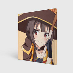 Холст квадратный Konosuba Мэгумин cute, цвет: 3D-принт