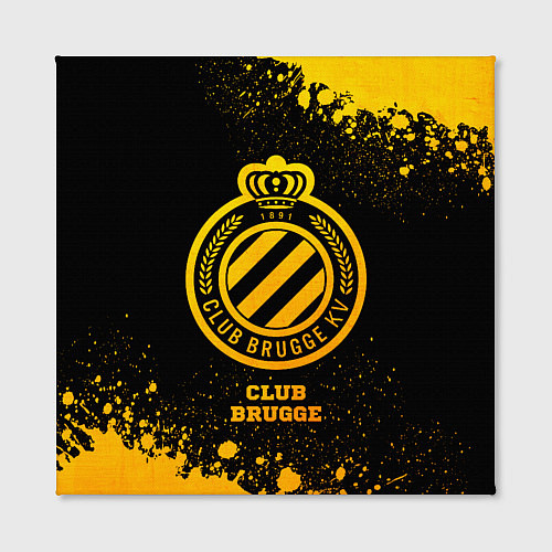 Картина квадратная Club Brugge - gold gradient / 3D-принт – фото 2