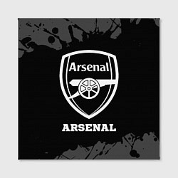 Холст квадратный Arsenal sport на темном фоне, цвет: 3D-принт — фото 2