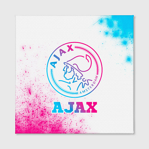 Картина квадратная Ajax neon gradient style / 3D-принт – фото 2