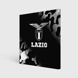 Холст квадратный Lazio sport на темном фоне, цвет: 3D-принт