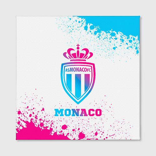 Картина квадратная Monaco neon gradient style / 3D-принт – фото 2