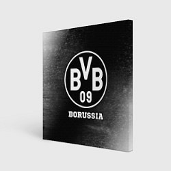 Холст квадратный Borussia sport на темном фоне, цвет: 3D-принт