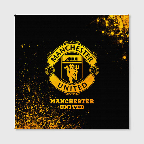 Картина квадратная Manchester United - gold gradient / 3D-принт – фото 2