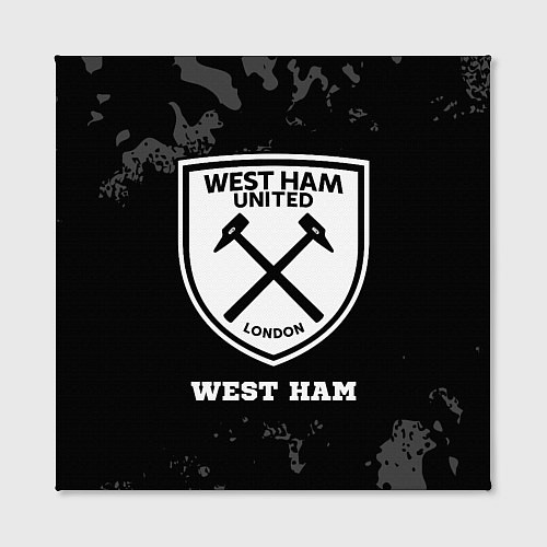 Картина квадратная West Ham sport на темном фоне / 3D-принт – фото 2